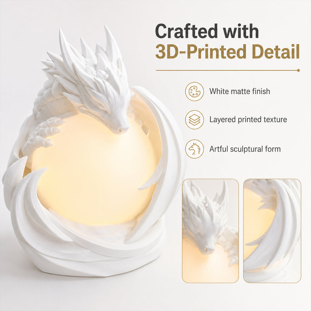 Lampe de table 3D imprimée Dragon Ambient