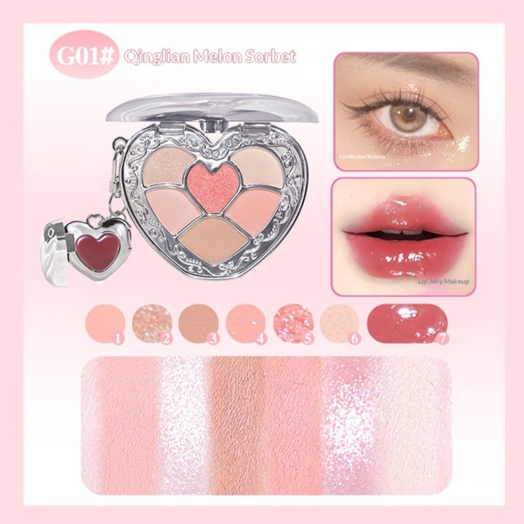 Palette à paupières et lèvres pour maquillage naturel quotidien