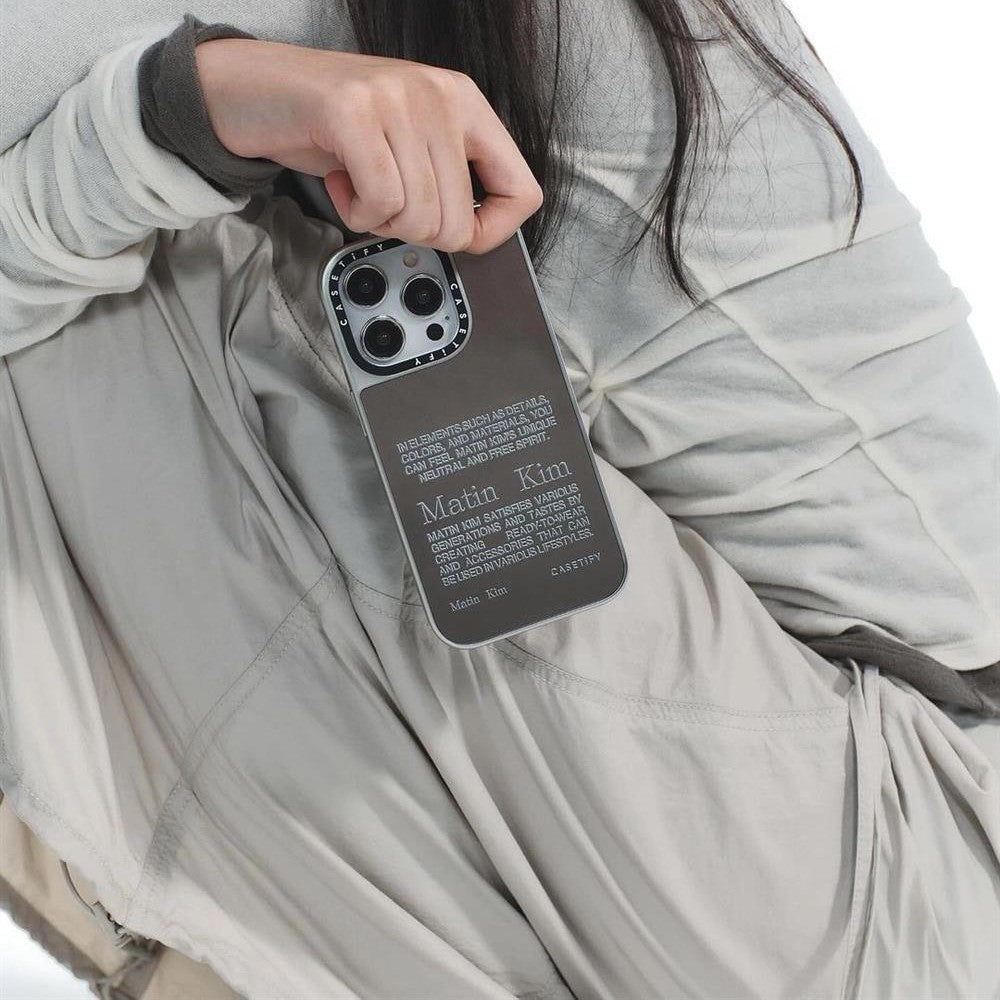 Simple et fashionable boîtier haut de gamme en argent cadre