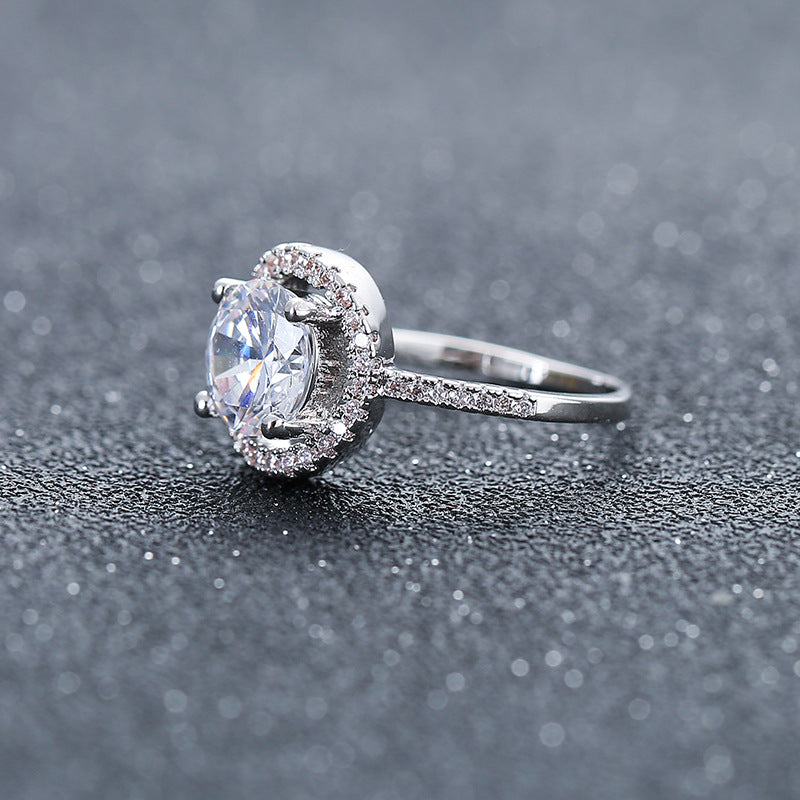 Aliexpress eBay Mariage Fiançailles Anneau de zircon usine Nvjie paktong explosion de Eur