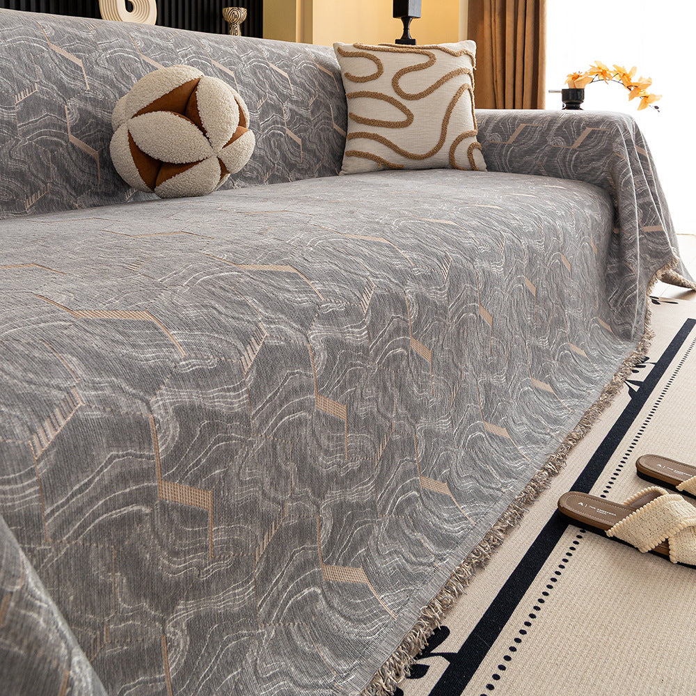 Minimaliste Light-Luxury Chenille Non-Slip Cat-Proof Sofa Cover