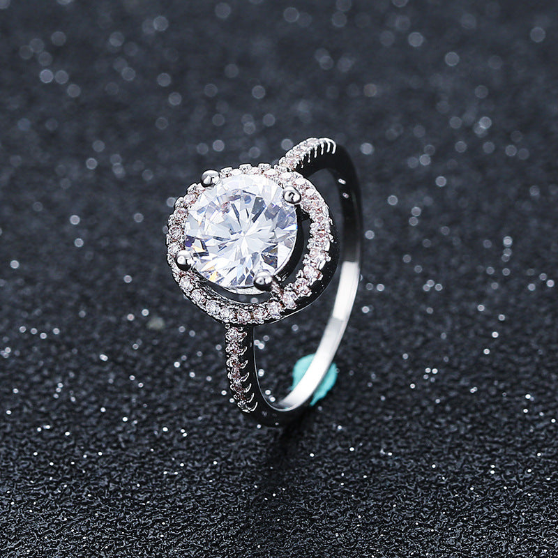 Aliexpress eBay Mariage Fiançailles Anneau de zircon usine Nvjie paktong explosion de Eur