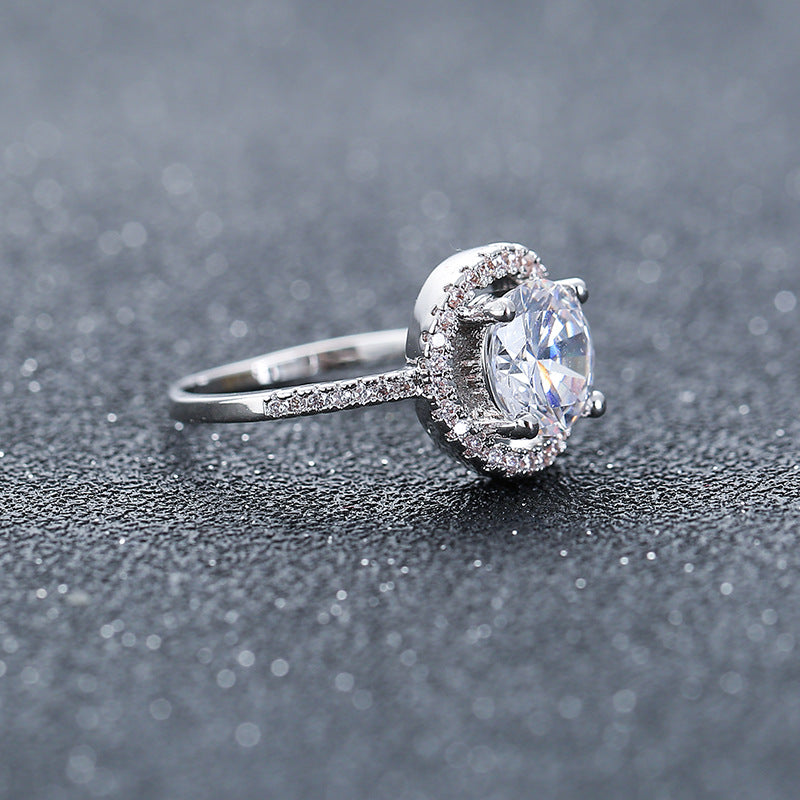Aliexpress eBay Mariage Fiançailles Anneau de zircon usine Nvjie paktong explosion de Eur