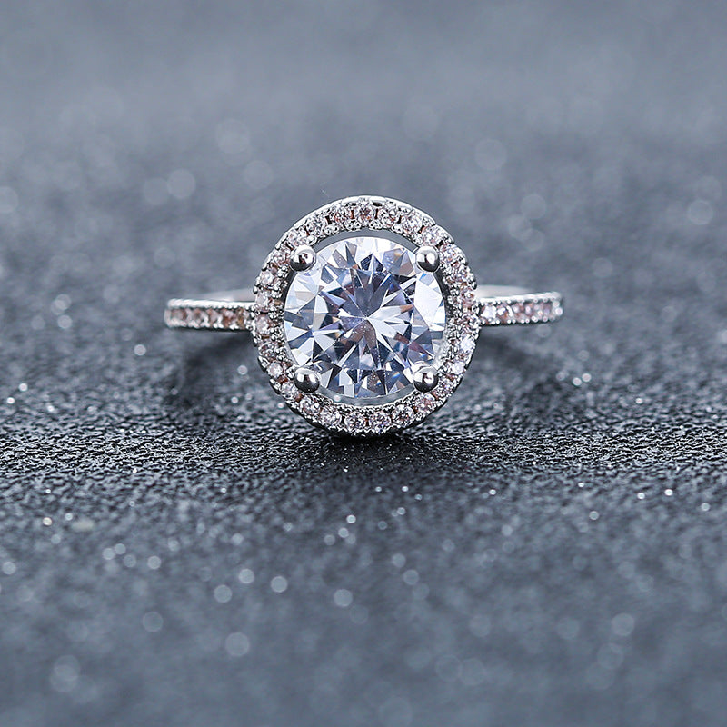 Aliexpress eBay Mariage Fiançailles Anneau de zircon usine Nvjie paktong explosion de Eur