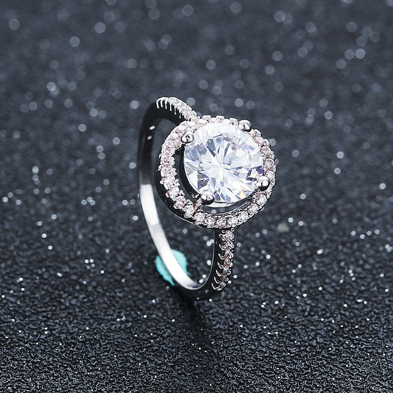 Aliexpress eBay Mariage Fiançailles Anneau de zircon usine Nvjie paktong explosion de Eur