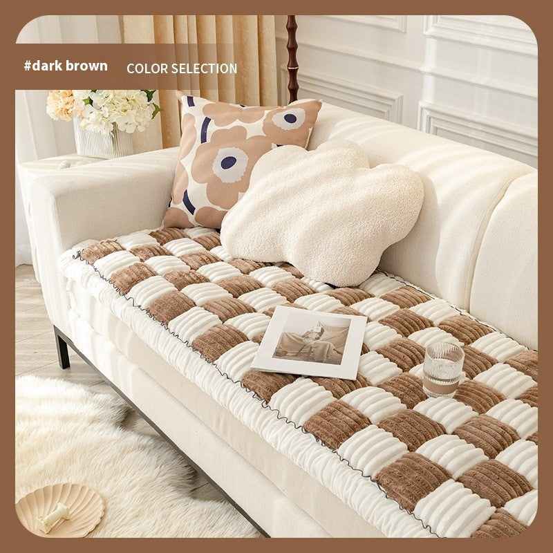 Chessboard animal Grille Kennel Pad Automne et Winter Warm Square