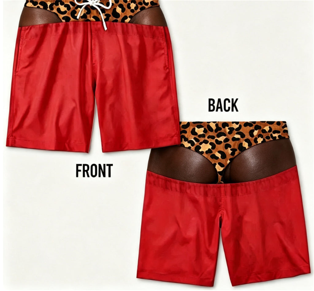 Short casual respirant imprimé homme