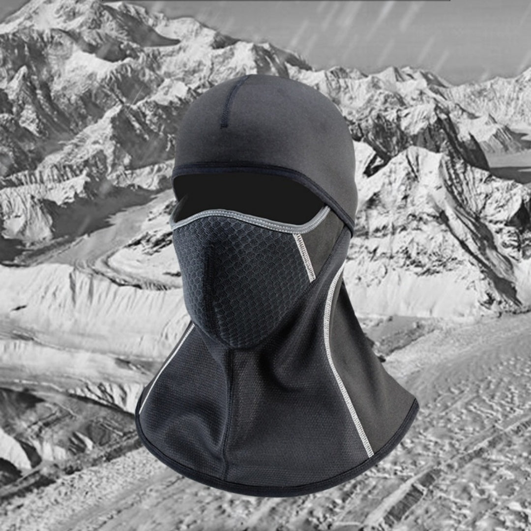 Masque de vélo d'hiver Hotte de moto chaude en plein air Ski coupe-vent
