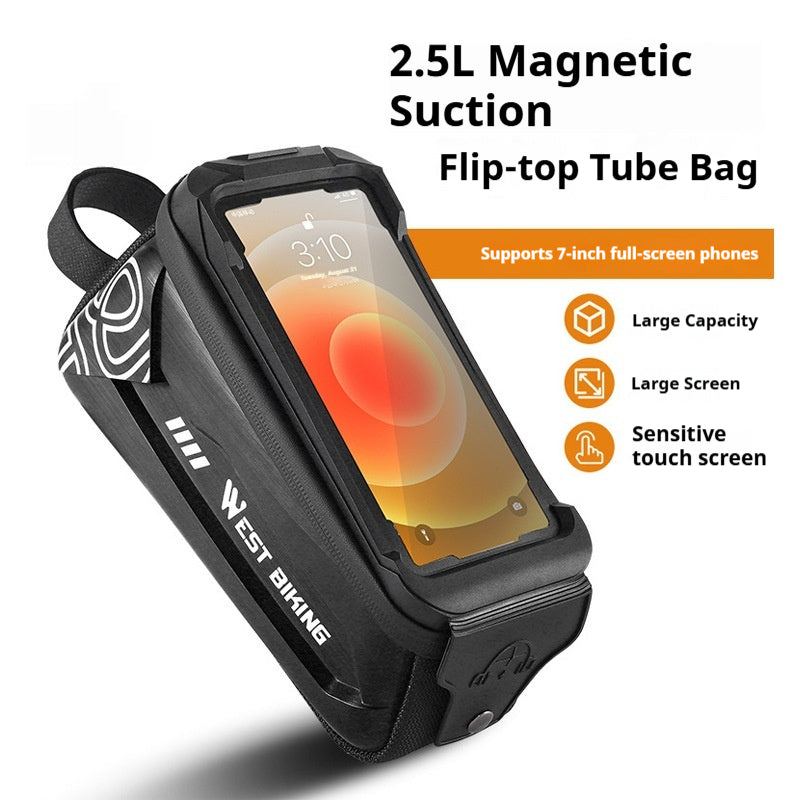 Sac avant en coque dure de grande capacité pour faisceau avant de vélo