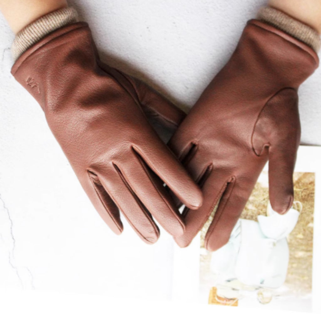 Gants en cuir véritable pour hommes