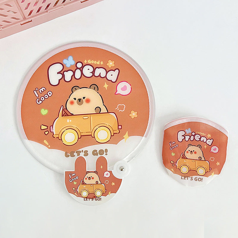 Mignon groupe pliant fan-car bouffant poisson-- 1