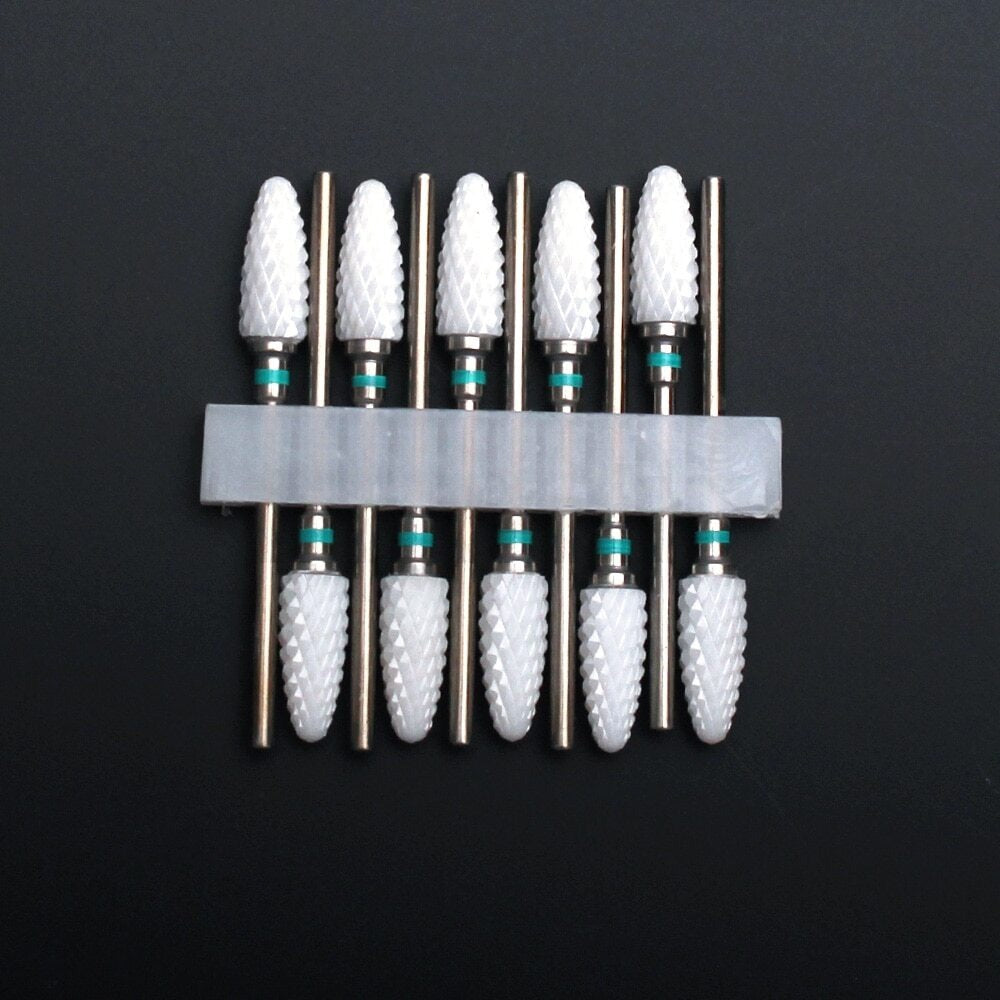 Ensemble d'outils de perceuse à ongles en céramique 10 pièces