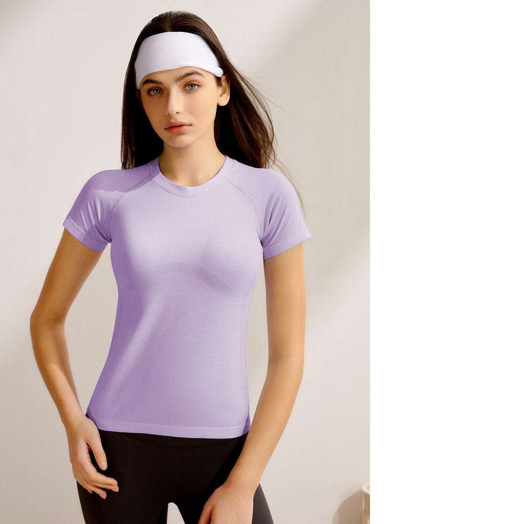 Top de yoga à manches courtes pour femmes