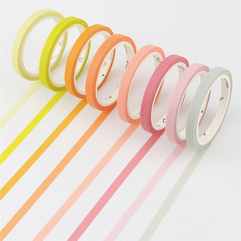Compte à main ruban de papier couleur solide