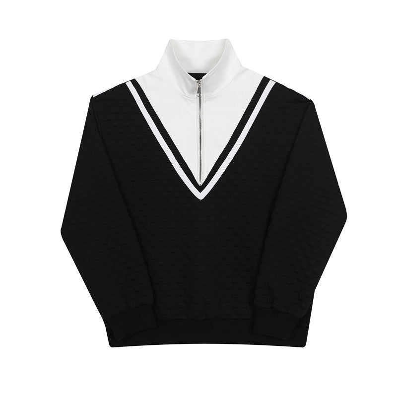 Chemise mixte en couches pour hommes Lapel Faux costume à deux pièces