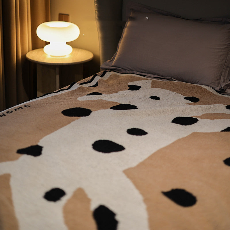 Puppy Mianmian Half Fleece Blanket Climatisation Loisirs