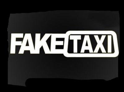 Faux taxi Drifting signe drôle auto Sticker