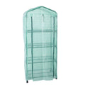 Greenhouse with PE Cover 360° Roues rotatives Zippered Door Frost Proof 4 Tier Petite usine