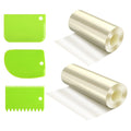 Feuilles transparentes – Ensemble vert 3 pièces avec des guides de coupe flexibles pour la cuisson créative