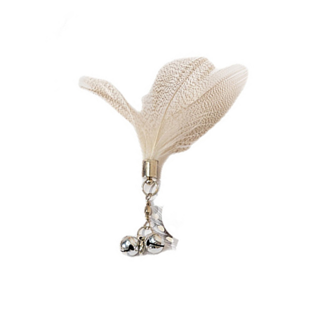 Tête de remplacement de plumes Cat Teaser Wand avec Bell