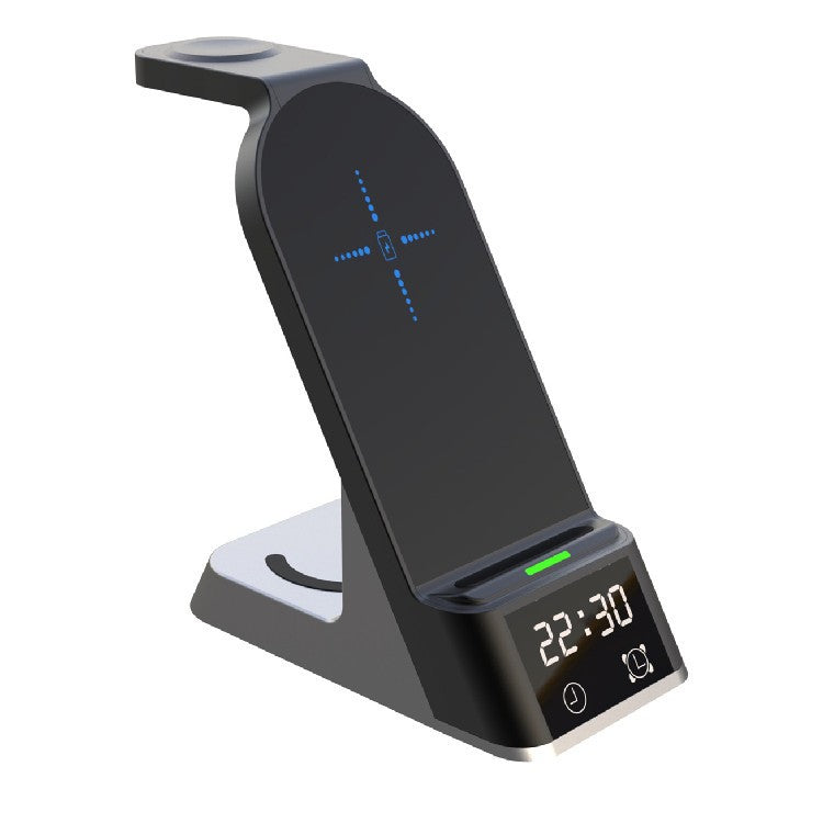 Base de recharge sans fil avec support de fonction d'affichage d'horloge