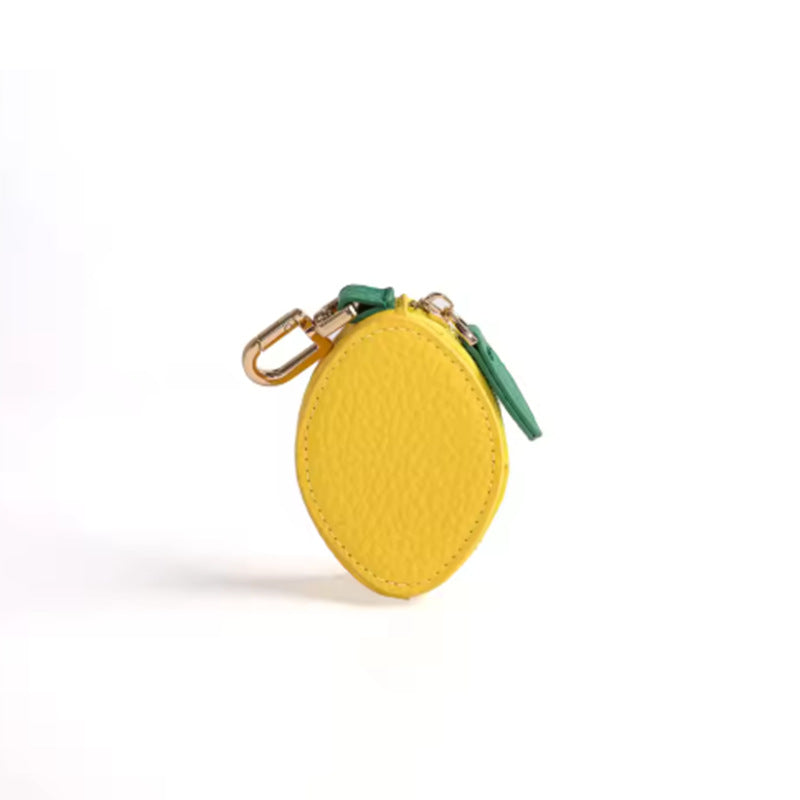 PU en cuir de monnaie Purse Fruit Fraise Citron Mini cas clé