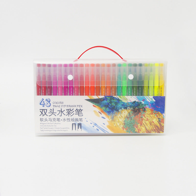 Double-extrémité de crochet ligne Soft-Tip stylo de couleur marqueur aquarelle