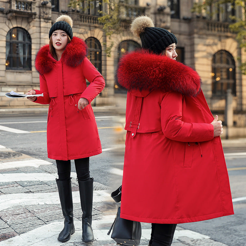 Coat d'hiver rembourré de mi-longueur pour femmes