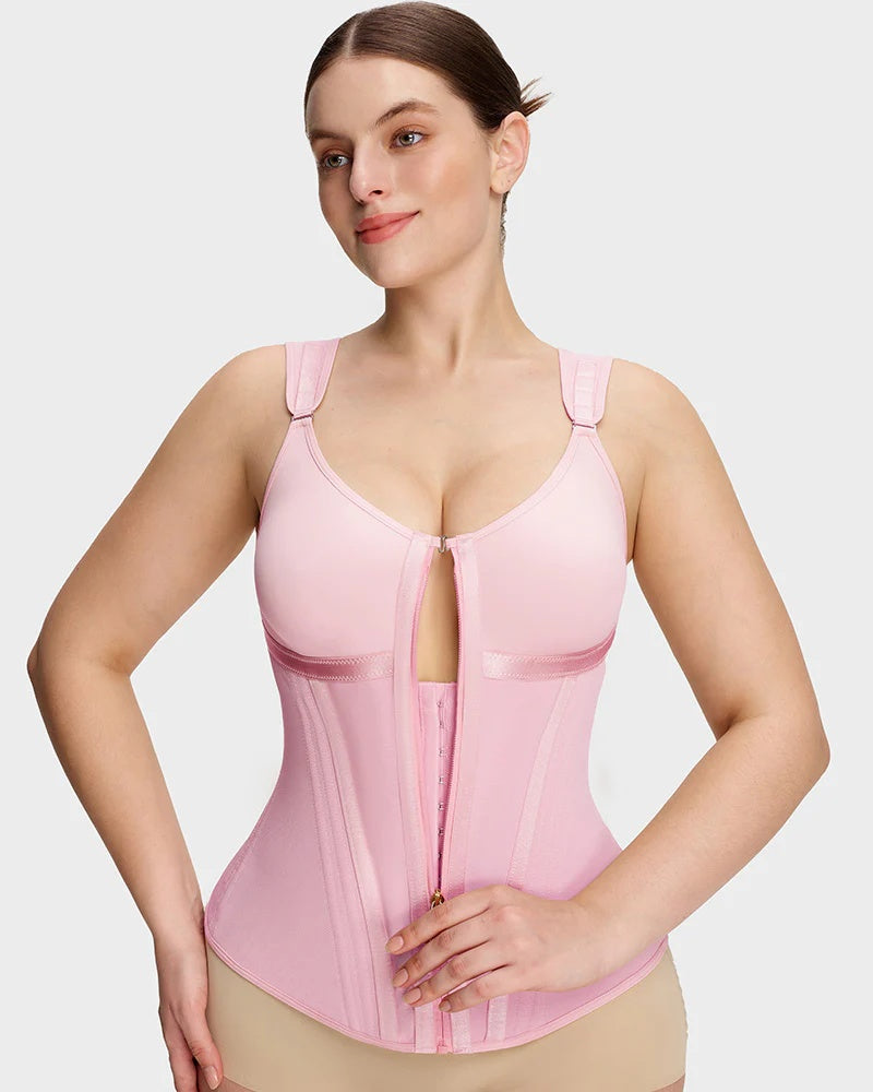 Double-Layer Tummy Control Waist Shaper Girdle avec Bra