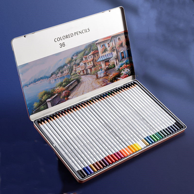 Ensemble de dessin de crayon couleur à base d'huile soluble dans l'eau