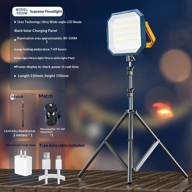 Lampe de camping en extérieur solaire chargé
