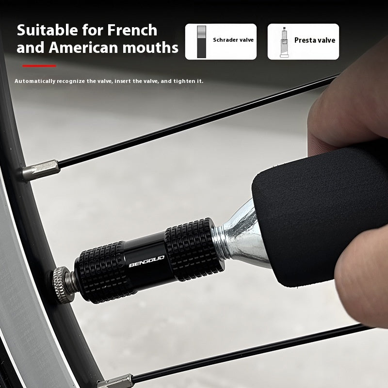 Inflation de vélo de charge rapide de la buse d'air portable
