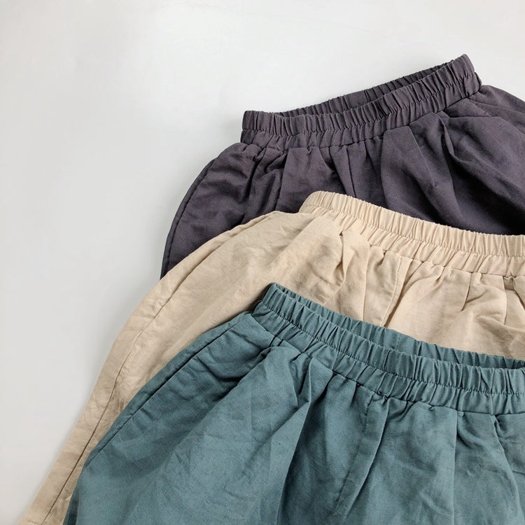 Pantalons en lin caduque pour enfants