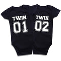 Cotton Baby Onesies 2-Pack - Bodysuit à manches courtes pour jumeaux nouveau-nés - Clothin pour bébé doux