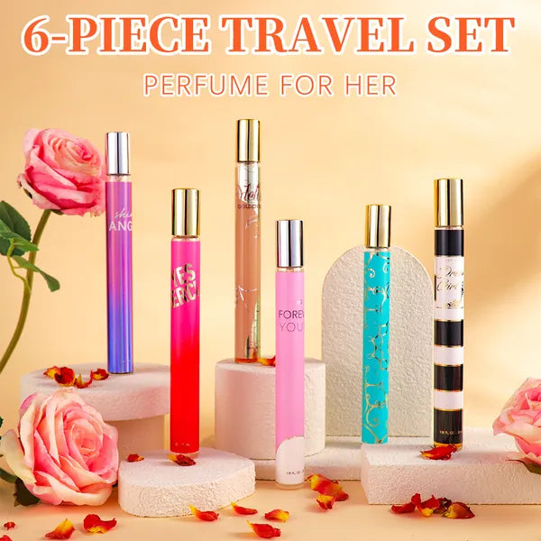 Ensemble de voyages pour femmes de 6pcs Eau De Parfum - Longue durée