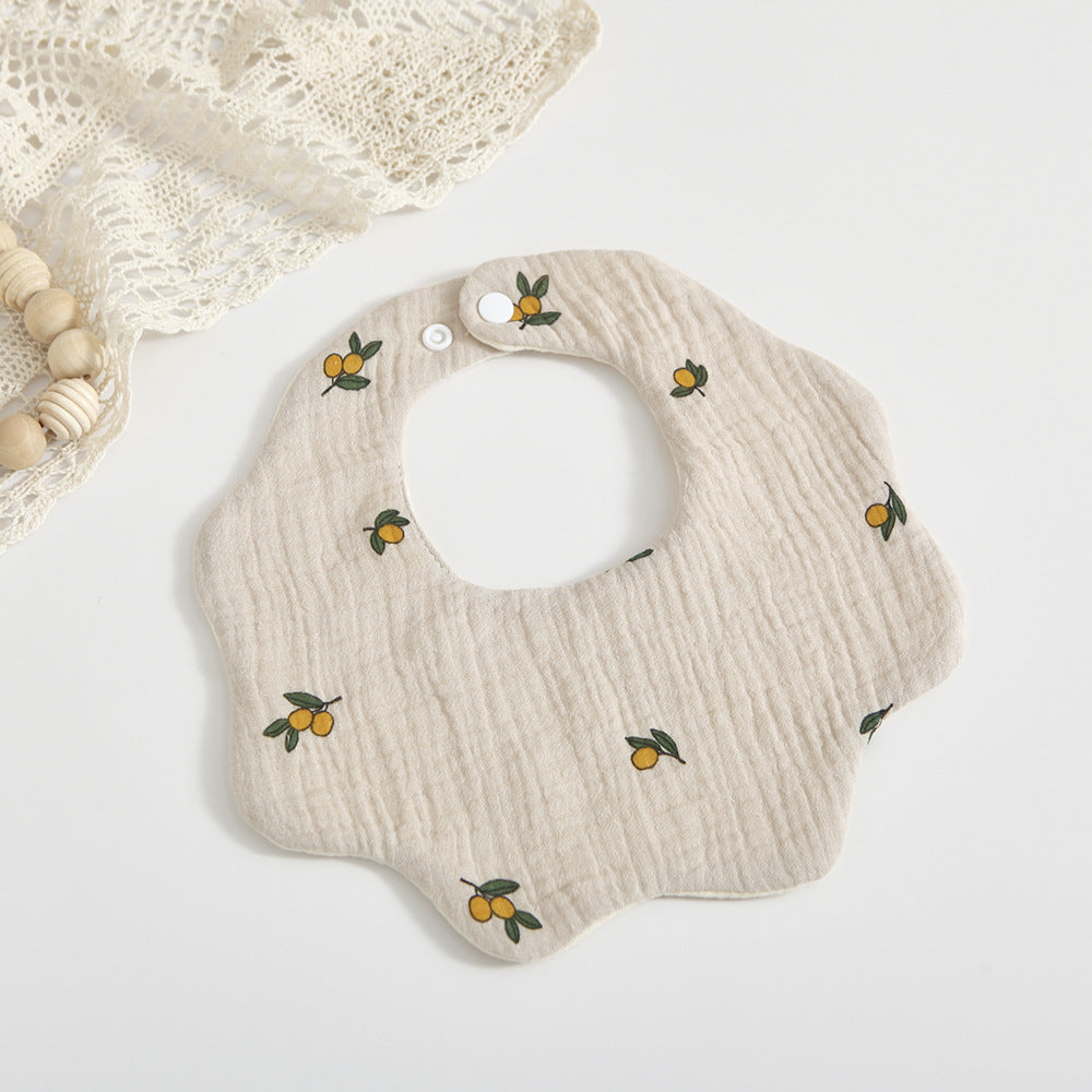 Bébé 6 couches coton Gauze Petal Bib