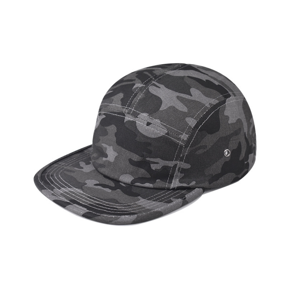 Vintage multicolore chapeau cinq pièces à bord plat avec beau design