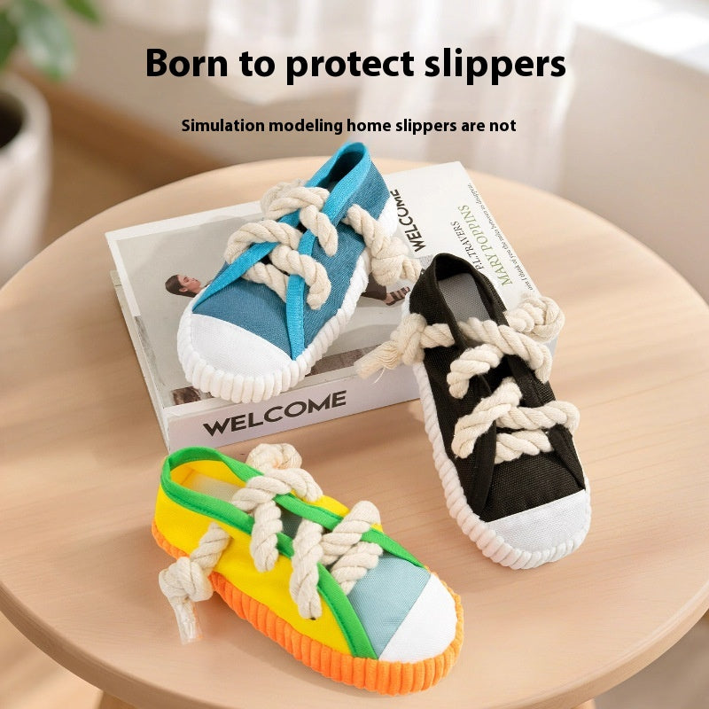 Pantoufles de son chien Jouet Self-Hi soulagement Bends et Hitches Molar