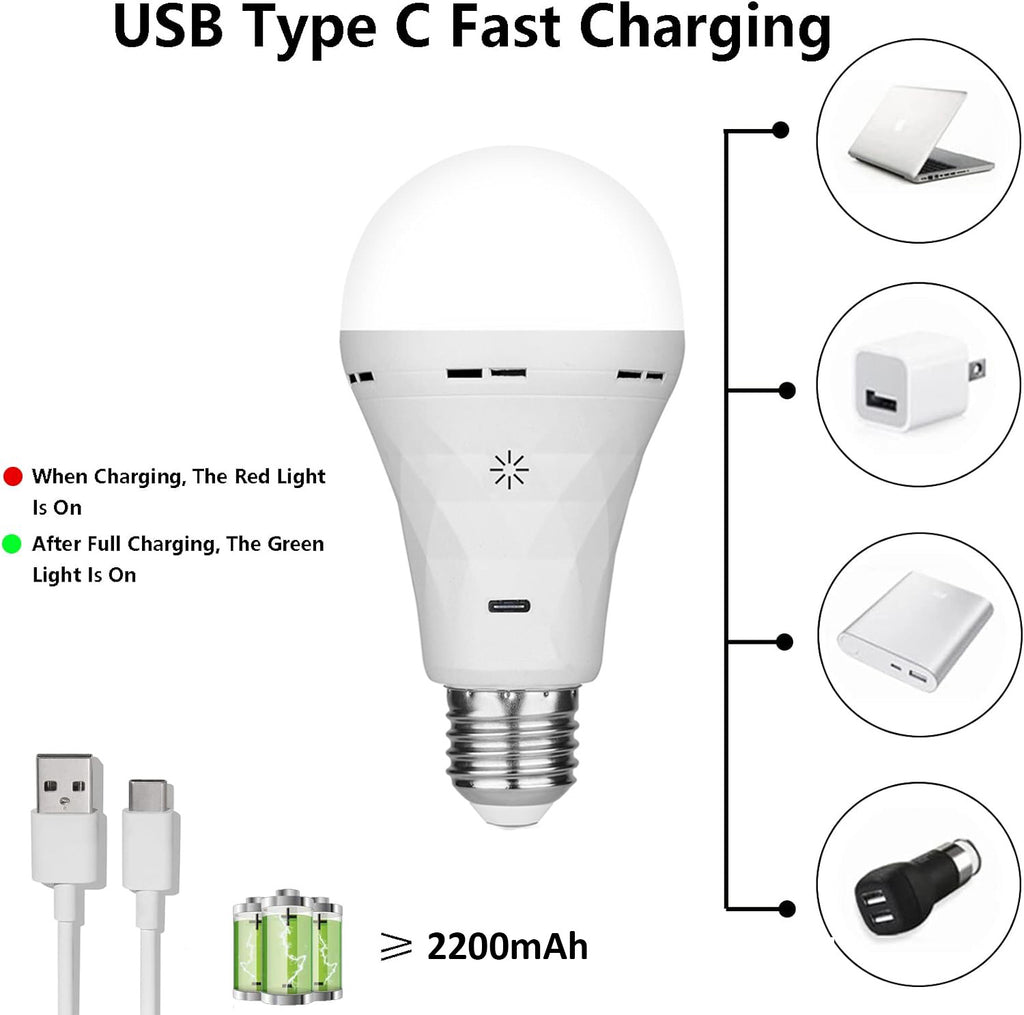 Rechargeable light bulbs with remote control