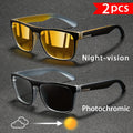 Ensemble de Lunettes de soleil 2 PCS Hommes