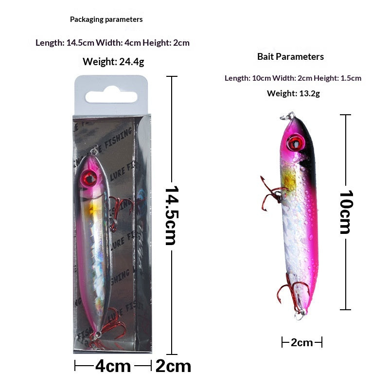 Exclusive Lifelike Fish-eye Tackle Floating Pencil Lures pour la pêche au lure