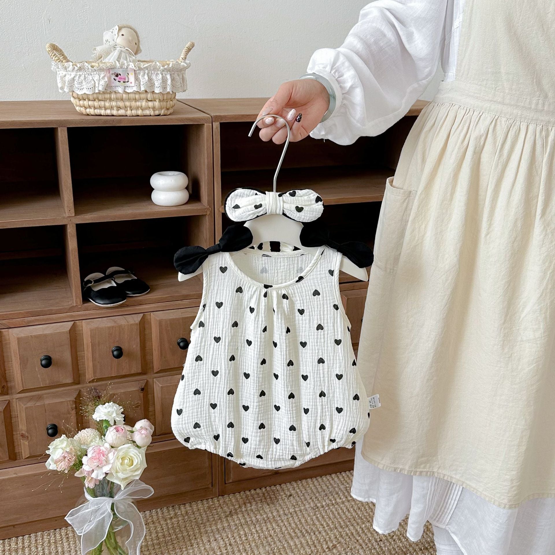 Combinaison sans manches Romper pour bébé fille