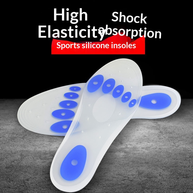 Semelles intérieures en silicone transparent pour hommes et femmes