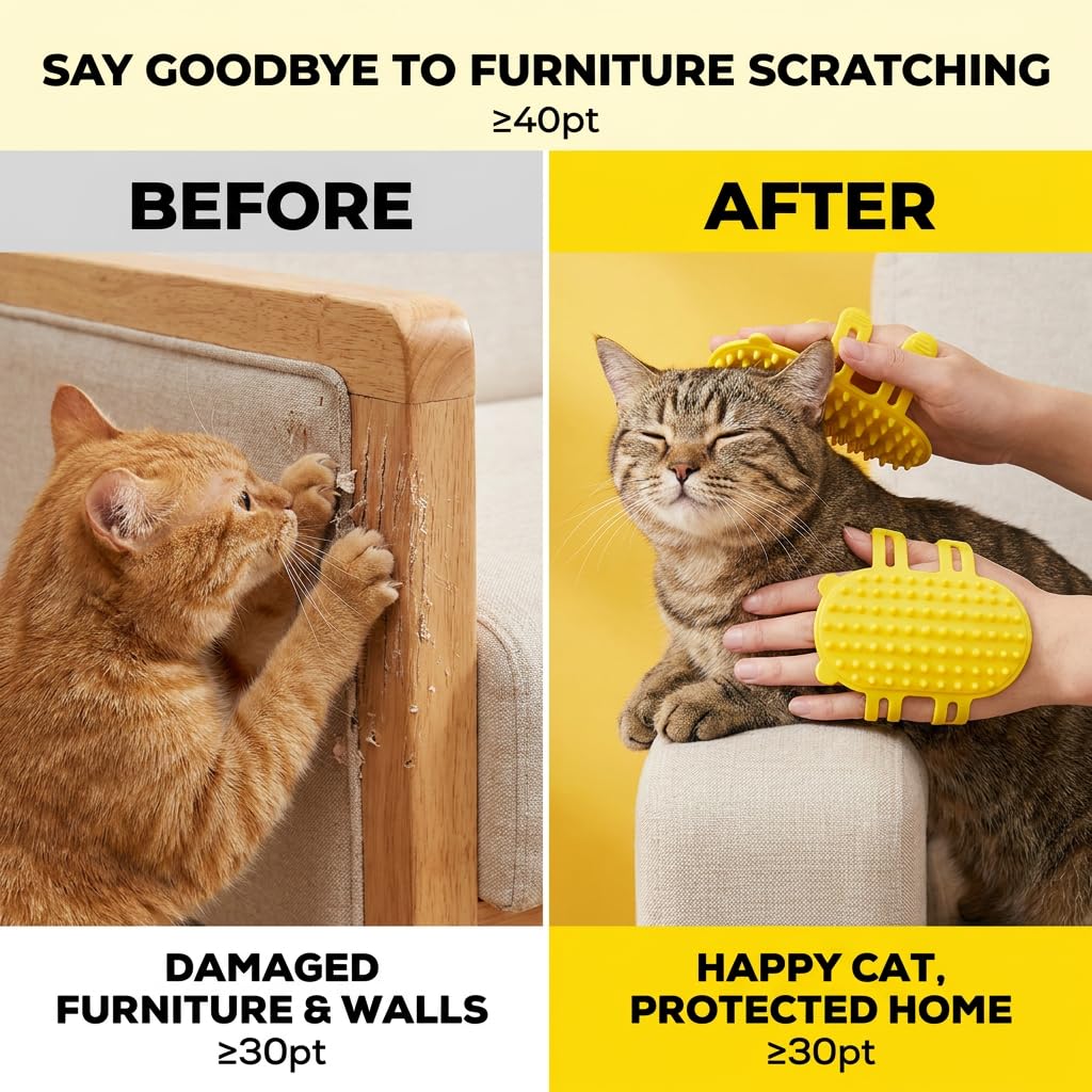 Auto-gromère de chat de 2pc