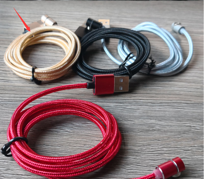 Câble magnétique LED Magnet Chargeur Câble USB & USB Type-C USB C