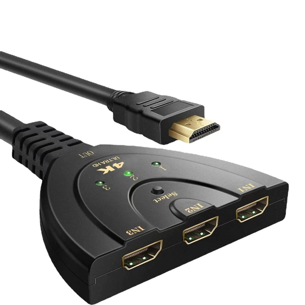 HDMI 3-en-1 avec 4K2K Pigtail haute définition 1-en-3 Out
