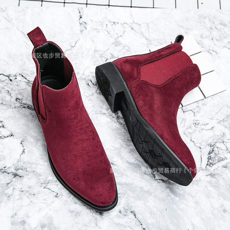 Chaussures décontractées formelles de plus grande taille Chaussures en cuir haut de gamme Boo de cheville de style européen et américain