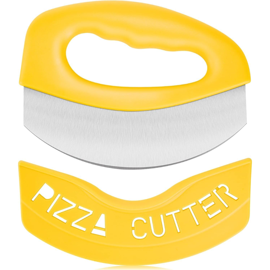 Rocker de cutter à pizza en acier inoxydable résistant avec couverture de protection - Super-Sharp P