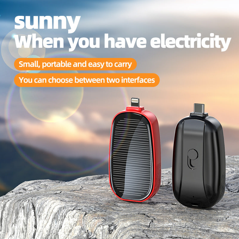 Mini Unité de recharge solaire d'urgence Alimentation sans fil portable