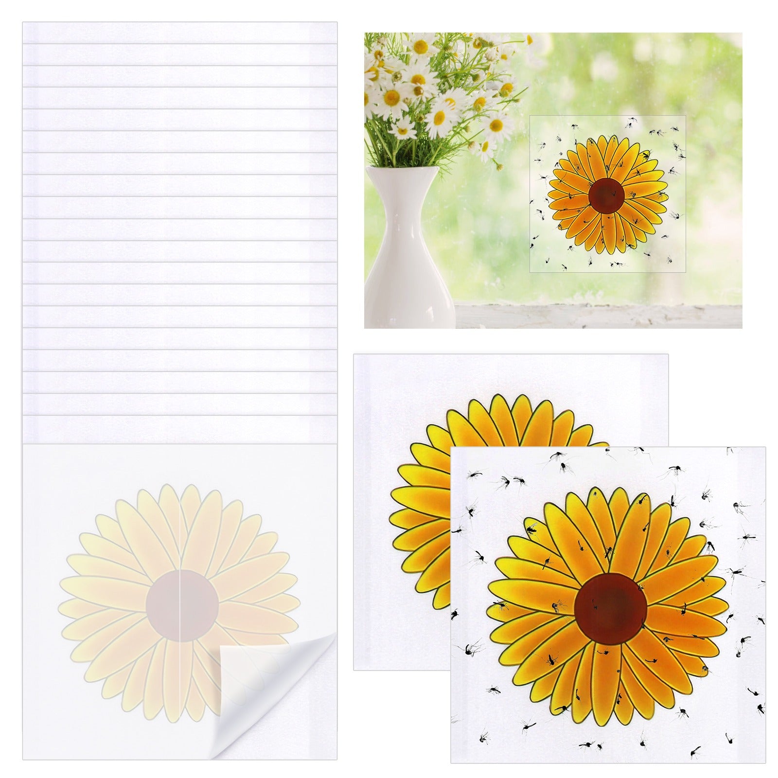 Stickers Fenêtre Tournesol 50